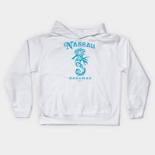 Nassau, Bahamas, Seahorse Kids Hoodie